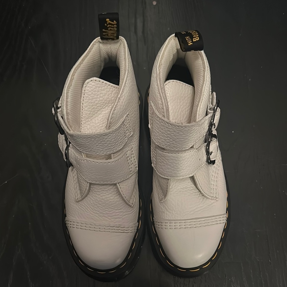 Dr. Martens White Boots with Chunky Soles